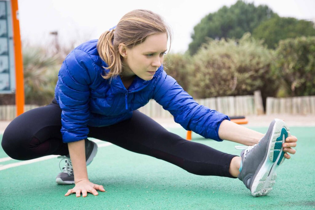 women doing Posture Exercises in outdoor gym